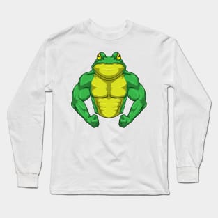 Toad as Bodybuilder with big Muscles Long Sleeve T-Shirt